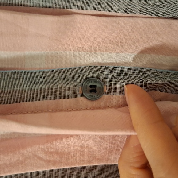 Burberry Kids Pink & Blue Plaid Dress with Peter Pan Collar (Size US 6-9) - Picture 5 of 7